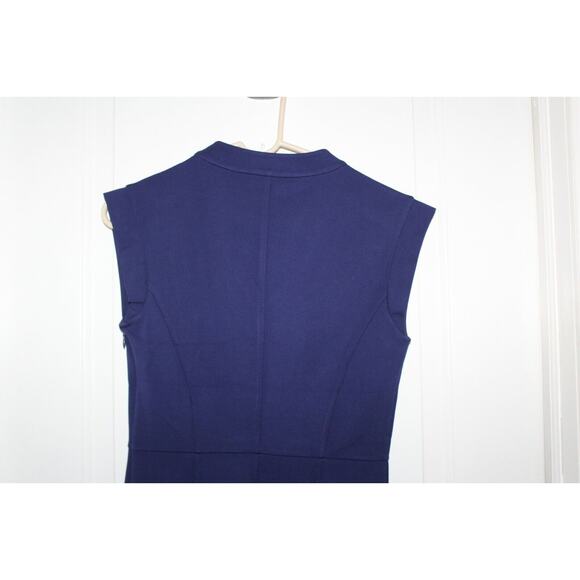 Halston Heritage Sleeveless Astral Blue Dress Size Women's 4 - Picture 7 of 8